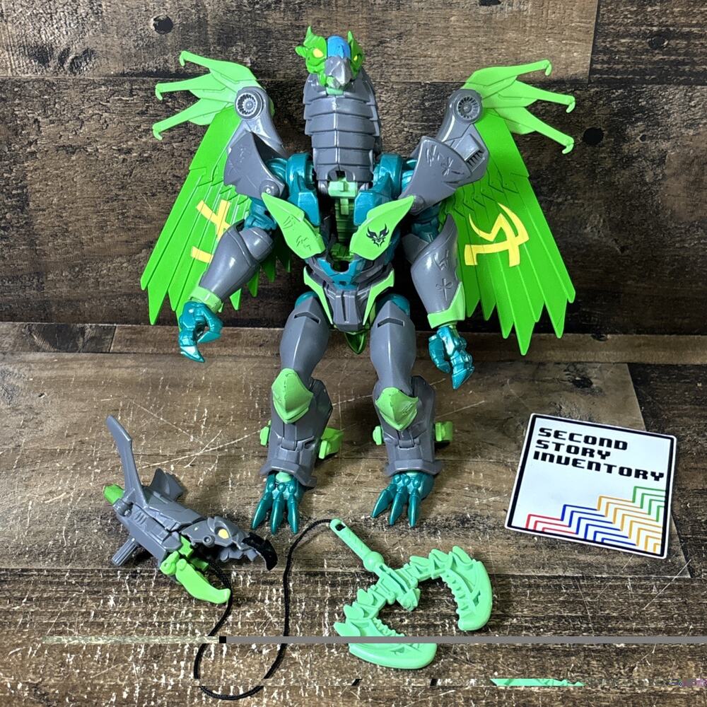 Transformers Prime Beast Hunters Voyager Class Grimwing Predacon With Weapon